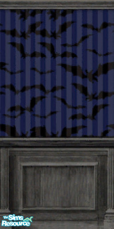 Sims 2 — Batty for Nightlife Batz Paneling by c_literati — Wallpaper from Makin' Magic, now available for the night