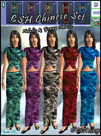 Sims 2 — CSH Chinese set by Fairysunlight — Now your chinese roommate will know what to wear to really feel at home !