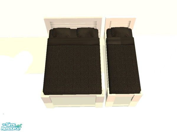 Sims 2 — Bedding in Simple Black Set Type 3 by simmaniac2005 — Made to match Studio K walls and floors. by Jo D Designs