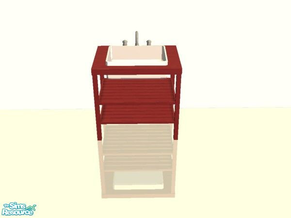 Sims 2 — Leyris Bathroom in Sangria - Sink by simmaniac2005 — Made to match Studio K walls and floors. by Jo D Designs
