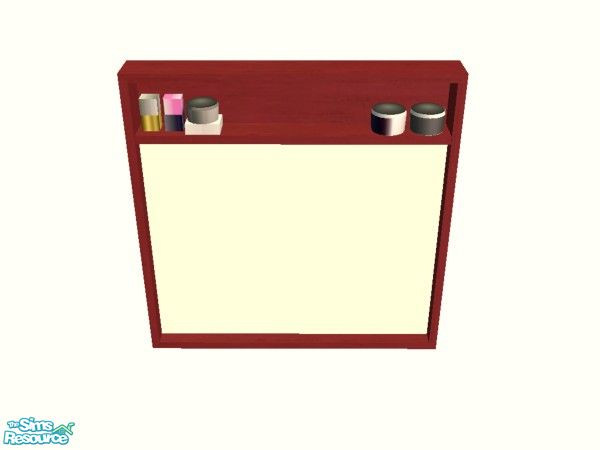 Sims 2 — Leyris Bathroom in Sangria - Mirror by simmaniac2005 — Made to match Studio K walls and floors. by Jo D Designs