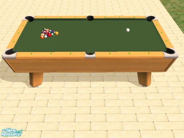 Sims 2 — 21 Corner Pocket Pool Table Felts by dddrake — Refelt your tables in 21 colors sure to please.