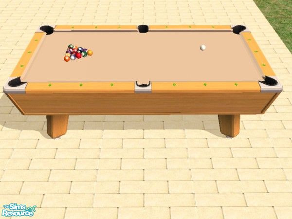Sims 2 — 21 Corner Pocket Pool Table Felts by dddrake — Refelt your tables in 21 colors sure to please.