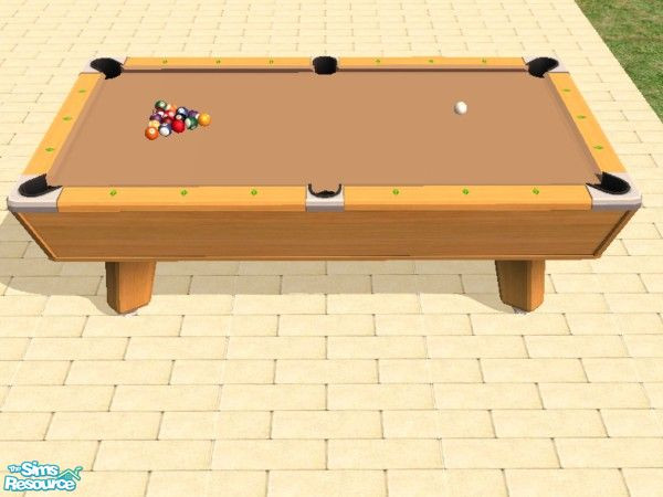 Sims 2 — 21 Corner Pocket Pool Table Felts by dddrake — Refelt your tables in 21 colors sure to please.