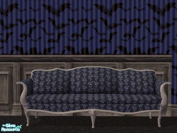 Sims 2 — Batty for Nightlife Couch Wood Frame by c_literati — Faded wood frame for the couch. TSRAA submission.