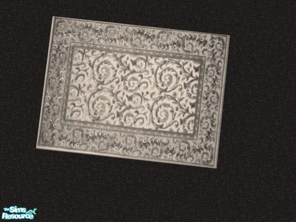 Sims 2 — Batty for Nightlife Formal Rug by c_literati — Large formal rug, very old and faded. Thanks to