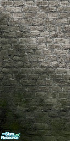Sims 2 — Castle Ruins Right Damp Stone (High) by Cyclonesue — A lot of damp from the right. Part of my Castle Ruins set.