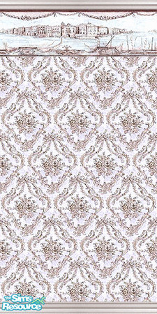 Sims 2 — am_elegantliving11 by Cruella — Great wallpaper for elegant living. Done with victorian style woodwork and