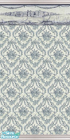 Sims 2 — am_elegantliving09 by Cruella — Great wallpaper for elegant living. Done with victorian style woodwork and