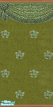 Sims 2 — am_elegantliving07 by Cruella — Great wallpaper for elegant living. Done with victorian style woodwork and