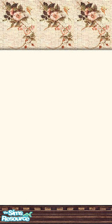 Sims 2 — Old Flower Wall by The_Unicorn — -