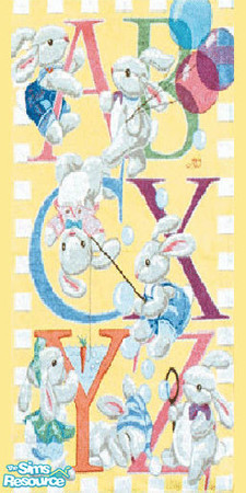 Sims 2 — Kids Bunnywall by The_Unicorn — -