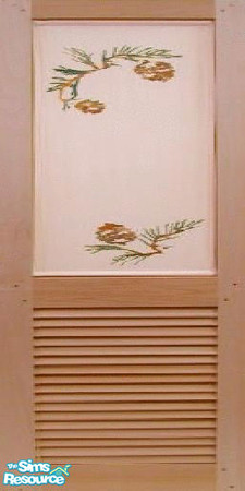 Sims 2 — Wood and Fabrick wall by The_Unicorn — -