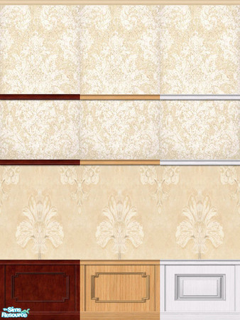 Sims 2 — Carebear's Damask Collection by oldmember_carebear71 — Simple, and goes with just about any decor.