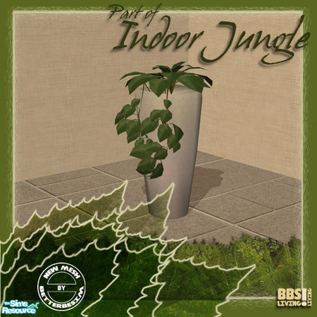 Sims 2 — Indoor Jungle set, Plant hanging from po by BetterbeSim — Plant hanging from pot. New mesh by BetterbeSim. You