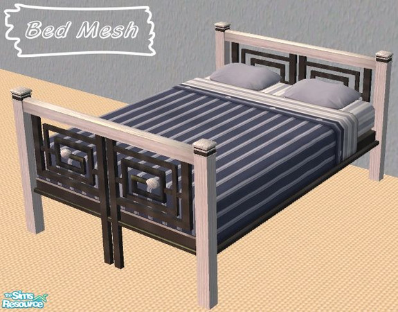 Sims 2 — Let's go to bed honey - New bed mesh 6 by Bitzybus — Bed no 6. Total polygons for this object: 3066 Total