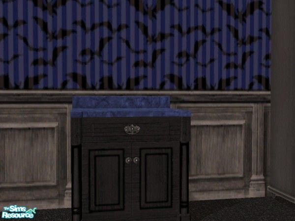Sims 2 — Batty for Nightlife Deep Blue Marble Cou by c_literati — Countertop for the expensive counter in deep blue