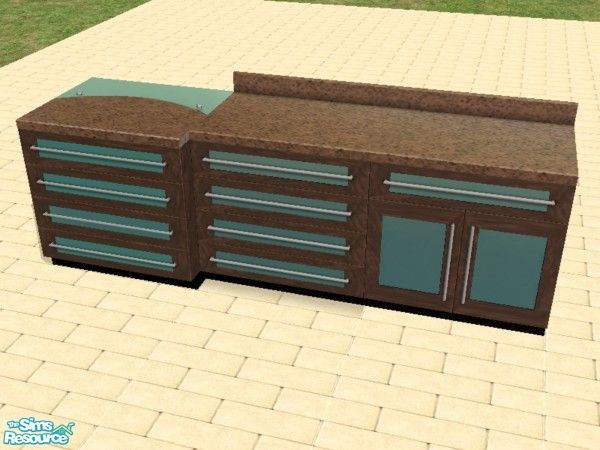 Sims 2 — 21 Chiclettina Kitchen Counters by dddrake — By request: More kitchen counters to go with my recolor sets.