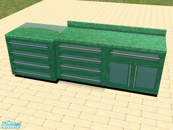 Sims 2 — 21 Chiclettina Kitchen Counters by dddrake — By request: More kitchen counters to go with my recolor sets.