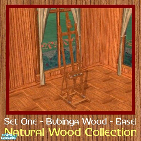 Sims 2 — Easel - Living Room Set One - Natural Wo by oldmember_SavannahSims — This living room has been designed with an