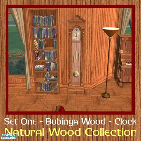 Sims 2 — Clock - Living Room Set One - Natural Wo by oldmember_SavannahSims — This living room has been designed with an