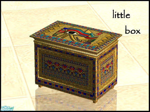Sims 2 — Egyptian Room - little box by kibanahnah — new set of 19 items and several walls