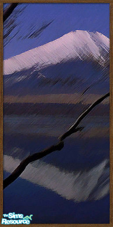 Sims 2 — Kawaii Shoji w/ Mt Fuji Mural #2 of 3 by geekSim — Kawaii Shoji w/ Mt Fuji Mural #2 of 3 The combination of the