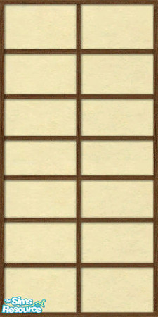Sims 2 — Kawaii Shoji in Amber Paper by geekSim — Kawaii Shoji in Amber Paper