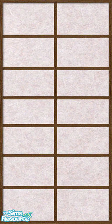 Sims 2 — Kawaii Shoji in Rice Paper by geekSim — Kawaii Shoji in Rice Paper