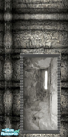 Sims 2 — roundedcement_wall_talltunnel by slinki — rounded cement_wall_tall tunnel Rounded cement walls set of 4 Made for