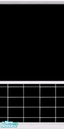 Sims 2 — Black Wall / Black Tile by novteneep — This wall has a painted black top and a black tile bottom, seperated by