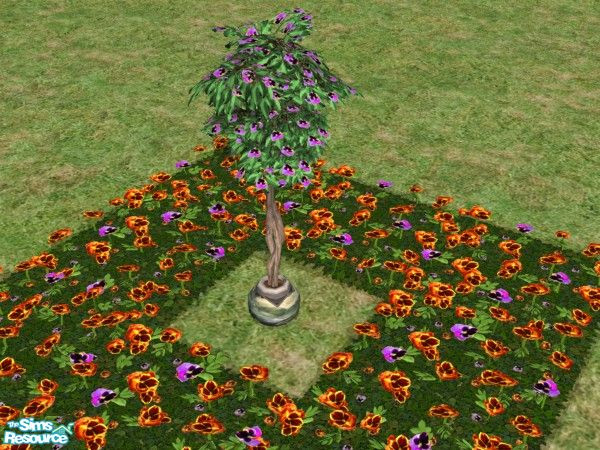 Sims 2 — Bring the Outdoors In Blooming Trees Pur by c_literati — Eleven trees recolored to match the outdoor garden