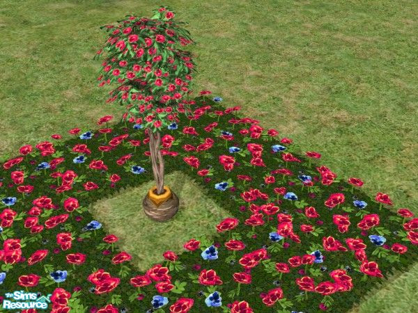 Sims 2 — Bring the Outdoors In Blooming Trees Pin by c_literati — Eleven trees recolored to match the outdoor garden
