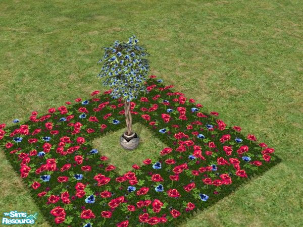 Sims 2 — Bring the Outdoors In Blooming Trees Blu by c_literati — Eleven trees recolored to match the outdoor garden