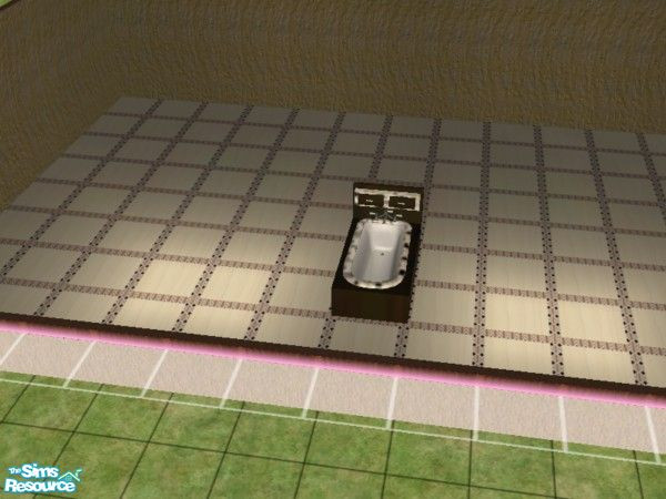 Sims 2 — Mediterranean Bath tub by ead425 — 10 items: tub, shower, toilet, bookcase, lounge chair, hot tub, sink, mirror,