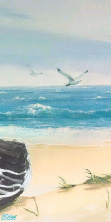 Sims 2 — Beach Boat Mural - Beachboat02 by brittie — Part 2 of 3. Enjoy your view!
