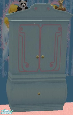 Sims 2 — Princess Disney Set 2 Cinderella Set Kids Bedroom - Cinderella Armoire by aaaaaaac — 