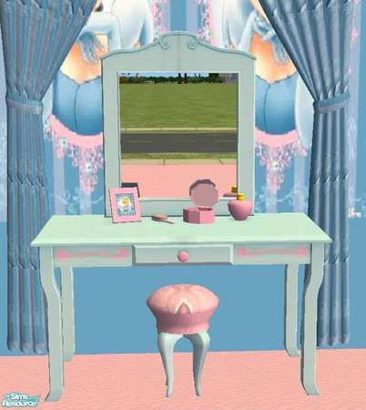 Sims 2 — Princess Disney Set 2 Cinderella Set Kids Bedroom - Cinderella Vanity by aaaaaaac — 