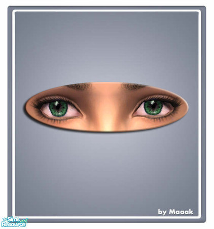 Sims 2 — Maaak Eye set no. 1 - Green by Maaak — 