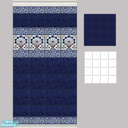 Sims 2 — Turkish Tile Set by Halfcreek — created by Halfcreek