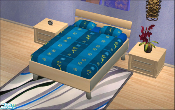 Sims 2 — Naturals Bedroom Decor Set 4 - Bedding by Elize-37sims — Recolor of the Bedding for the Naturals Bedroom.