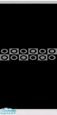 Sims 2 — Black Wall with Circles on Squares middl by novteneep — Black Wall with Circles on Squares Middle Border.