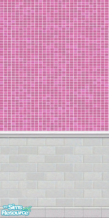 Sims 2 — Ceramic Bath Tiles-Pink by oldmember_silver_sim — By silver_sim ~TSRAA~ Feel free to use my walls and floors in