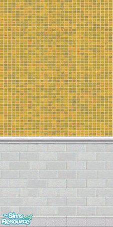 Sims 2 — Ceramic Bath Tiles-Yellow by oldmember_silver_sim — By silver_sim ~TSRAA~ Feel free to use my walls & floors