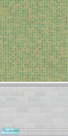 Sims 2 — Ceramic Bath Tiles-Green by oldmember_silver_sim — By silver_sim ~TSRAA~ Feel free to use my walls and floors in