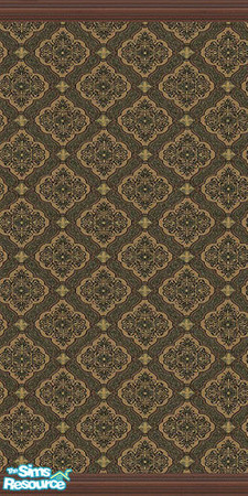 Sims 2 — Brown Paisley Wall 6 by Girl-from-mars — Brown Paisley wall, has 5 matching walls and 2 matching carpets.