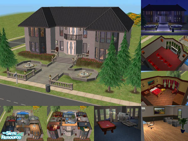 Sims 2 — Penguin Lake 15 - Modern Castle by geekSim — Modelled after a simple medieval castle from the exterior but the