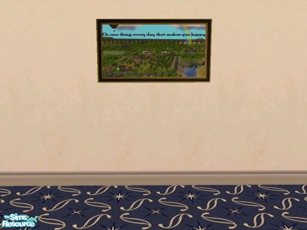 Sims 2 — Happy Quote Landscape Painting by c_literati — I saw this anonymous quote in a magazine and guess what I thought
