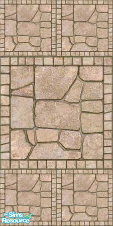 Sims 2 — Bodero Wall Stone Pavers by cdcothran — Walls stones to match the game floor treatment Bodero Stone pavers