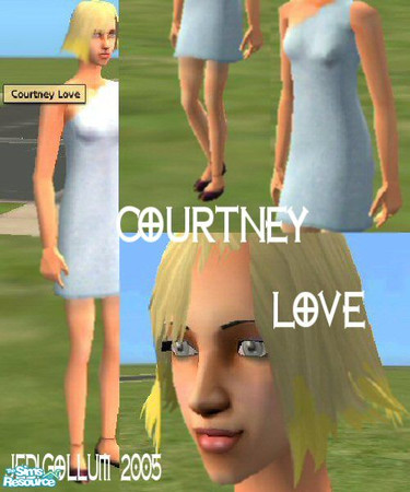 Sims 2 — Courtney Love by oldmember_JediGollum — Perfect to marry off to Kurt Cobain, or feed to a Cow Plant! There is